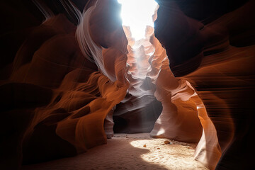 antelope canyon state country created with Generative AI technology - obrazy, fototapety, plakaty