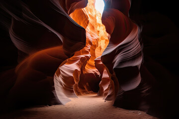 antelope canyon state country created with Generative AI technology