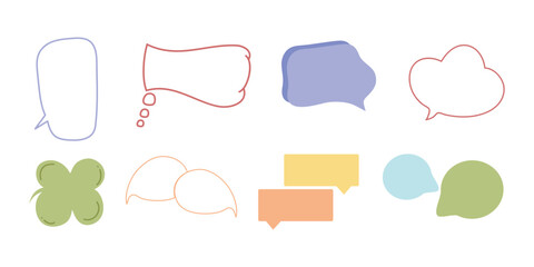 Vector Bubble Speech Illustration, Bubble Text Sticker Element Design