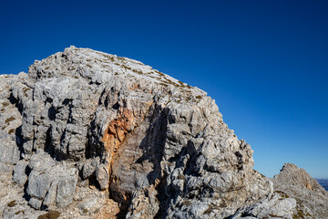 Climbing in Julian alps, Slovenia	