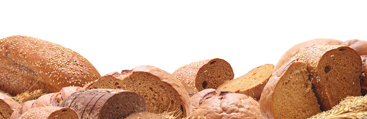 Fresh frame bread isolated 