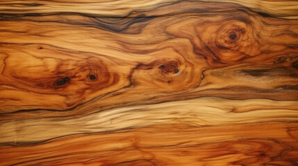 Exotic Olive Wood Texture Wooden Background - generative ai