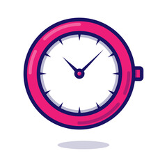 Modern wrist watch cartoon vector icon illustration. Technology object, flat design