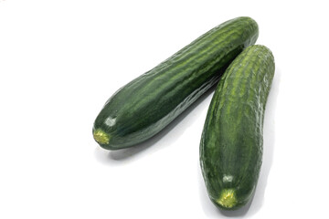cucumber on an isolated white background