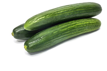 cucumber on an isolated white background