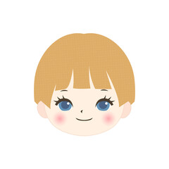 Fototapeta premium 笑顔のかわいいこどもの顔