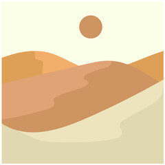 Mountain Wall Art Illustration