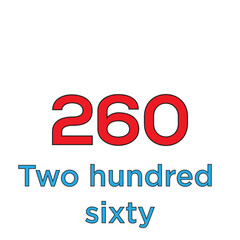 Cardinal number color icon vector logo design template