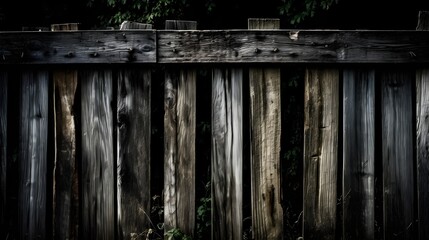 Texture of a rustic wooden fence. Generative AI
