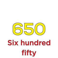 Cardinal number color icon vector logo design template