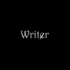 Writer logo icon isolated on dark background