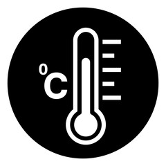 Fever Temperature Symbol Sign ,Vector Illustration, Isolate On White Background Label .EPS10