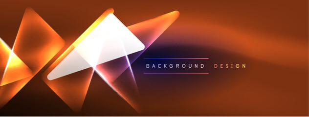 Neon lights hacking geometric background, virtual reality or artificial intelligence concept, cyberpunk geometric template for wallpaper, banner, presentation, background