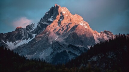 sunrise over the mountains