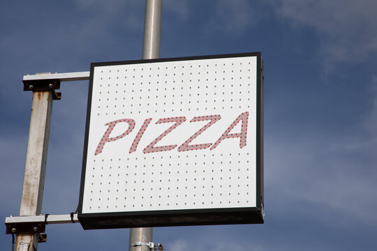 Pizza neon sign text background wallpaper restaurant takeaway pizzeria