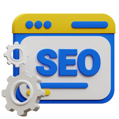 3D SEO Icon