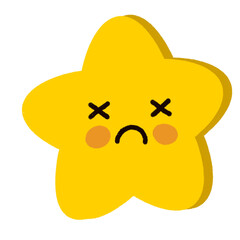 star cartoon emotion drawing