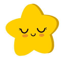 star cartoon emotion drawing