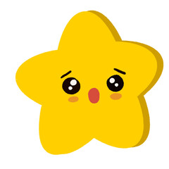 star cartoon emotion drawing