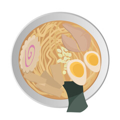 Vector ramen noodles illustration  - 592531722
