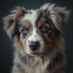 Fototapeta premium Preciosa imagen de vivos colores de tus compañeros mas fieles, los animales, disfruta de ella y de su tierna mirada