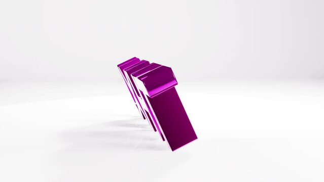 3d text thx on white animation motion graphics background