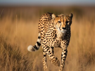 Naklejka premium Cheetah in the savannah