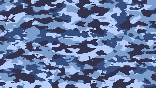 Blue Camouflage Background