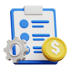 3D Marketing List Icon