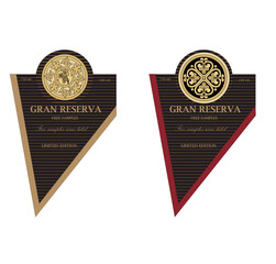 Naklejka premium WINE LABEL COLLECTION DECORATIVE STICKER
