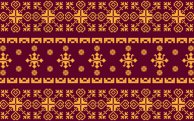 Ethnic seamless vector batik songket motif from indonesian for printing , clothing , card , cotton ,carpet and another textile. Border pattern isolated. Arabic, aztec, javanese batik.