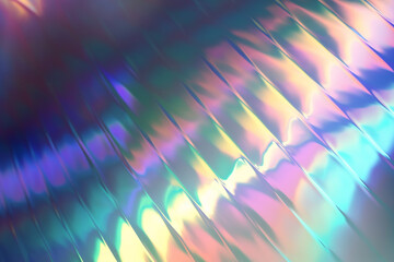 Abstract fluid iridescent holographic neon curved wave in motion background