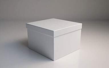 White box on white background. Generative AI technology.