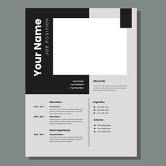Professional CV resume template design