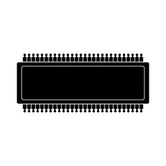 Electronic component microcircuit on a white background.