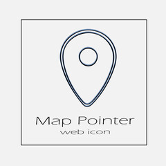 Map pointer vector icon eps 10.