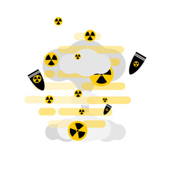 Nuclear weapons and radioactive effects.