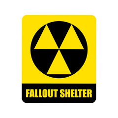 Fototapeta premium Fallout symbol.