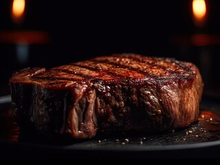 A Deliciously Juicy Steak in Perfect Lighting