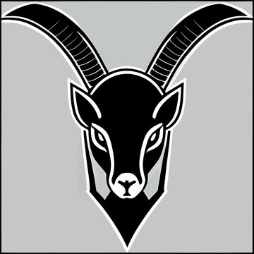antilop head vector