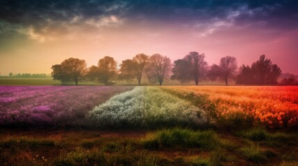 Obraz premium Palette of Beauty: Photography Explorations in a Colorful World Generative Ai