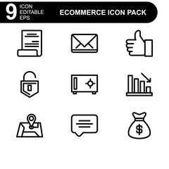 e commerce icon or logo isolated sign symbol vector illustration - high quality black style vector icons