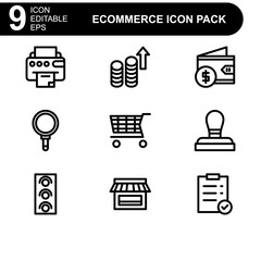 e commerce icon or logo isolated sign symbol vector illustration - high quality black style vector icons