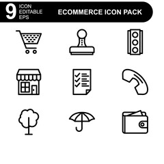 e commerce icon or logo isolated sign symbol vector illustration - high quality black style vector icons
