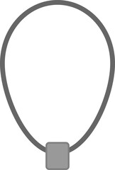 vector key ring rope element