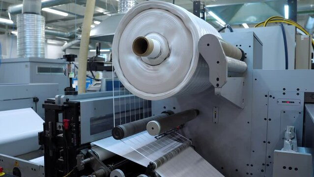 Production Of Self-Adhesive Labels. Separation Stickers