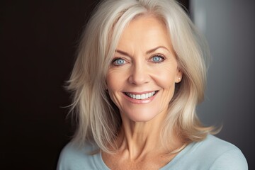 Mature woman smiling, confident and proud. Photo generative AI
