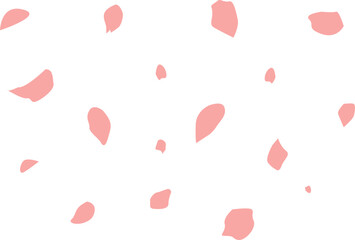 pink falling petals vector element,sakura © naka