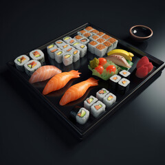 sushi, food, fish, japanese, rice, salmon, seafood, roll, meal, dinner, raw, japan, plate, healthy, gourmet, fresh, maki, dish, tuna, white, set, traditional, sashimi, asia, eat