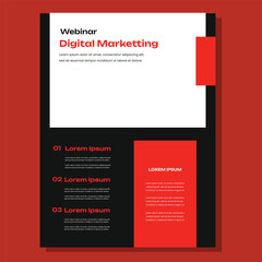 Corporate Business Flyer poster pamphlet brochure cover design layout background, two colors scheme, vector template in A4 size - Vector